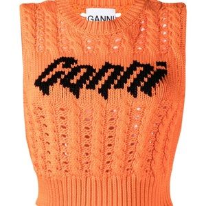 Ganni Orange Vest